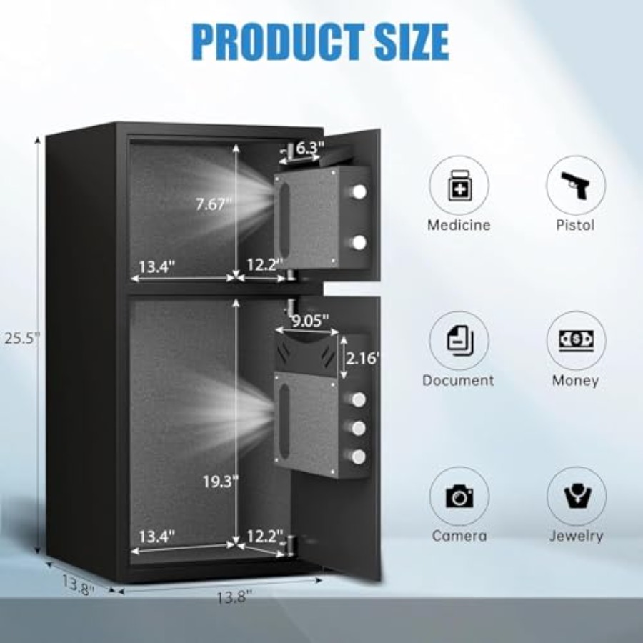 Home safe for money and valuab - Home Security Key Box 评论和价格