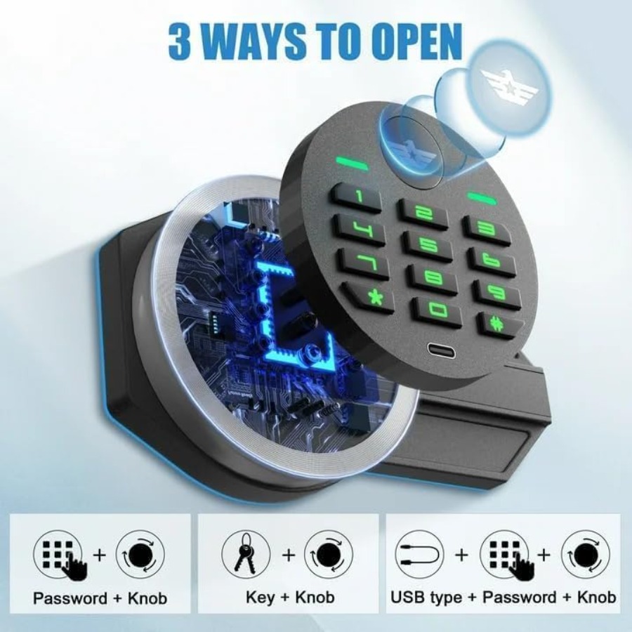 Home safe for money and valuab - Home Security Key Box 评论和价格