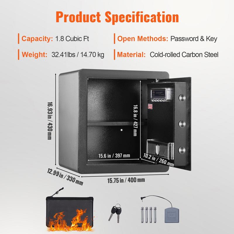 Digital Security Box 1.8 Cubic - Home Security Key Box 评论和价格