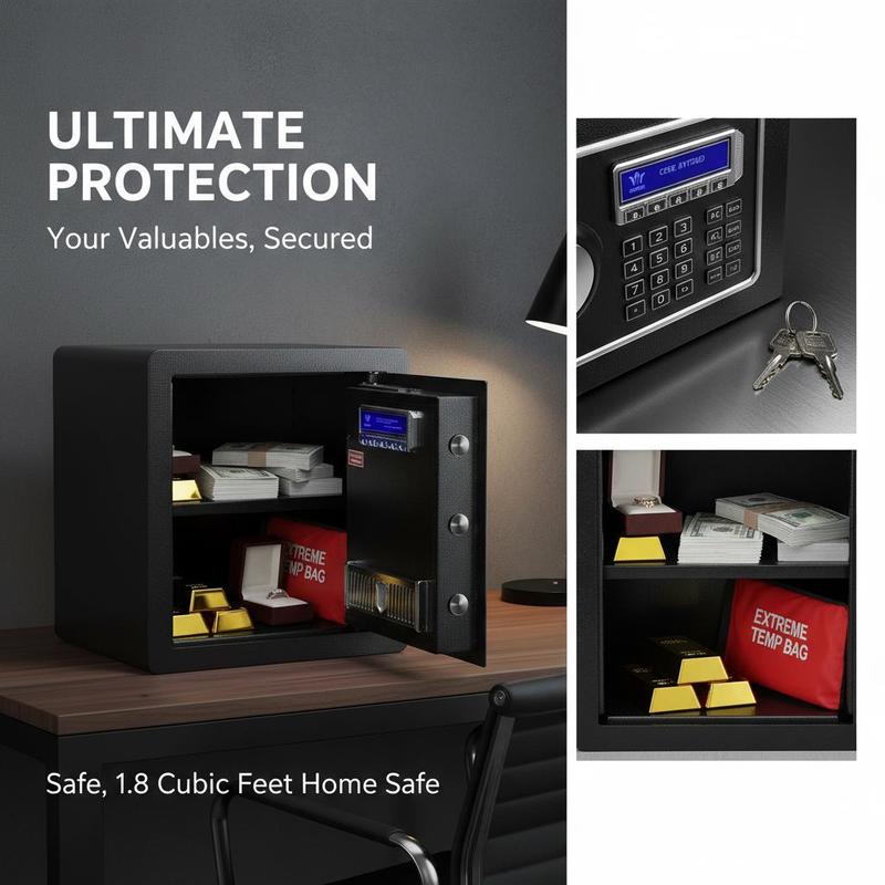 Digital Security Box 1.8 Cubic - Home Security Key Box 评论和价格