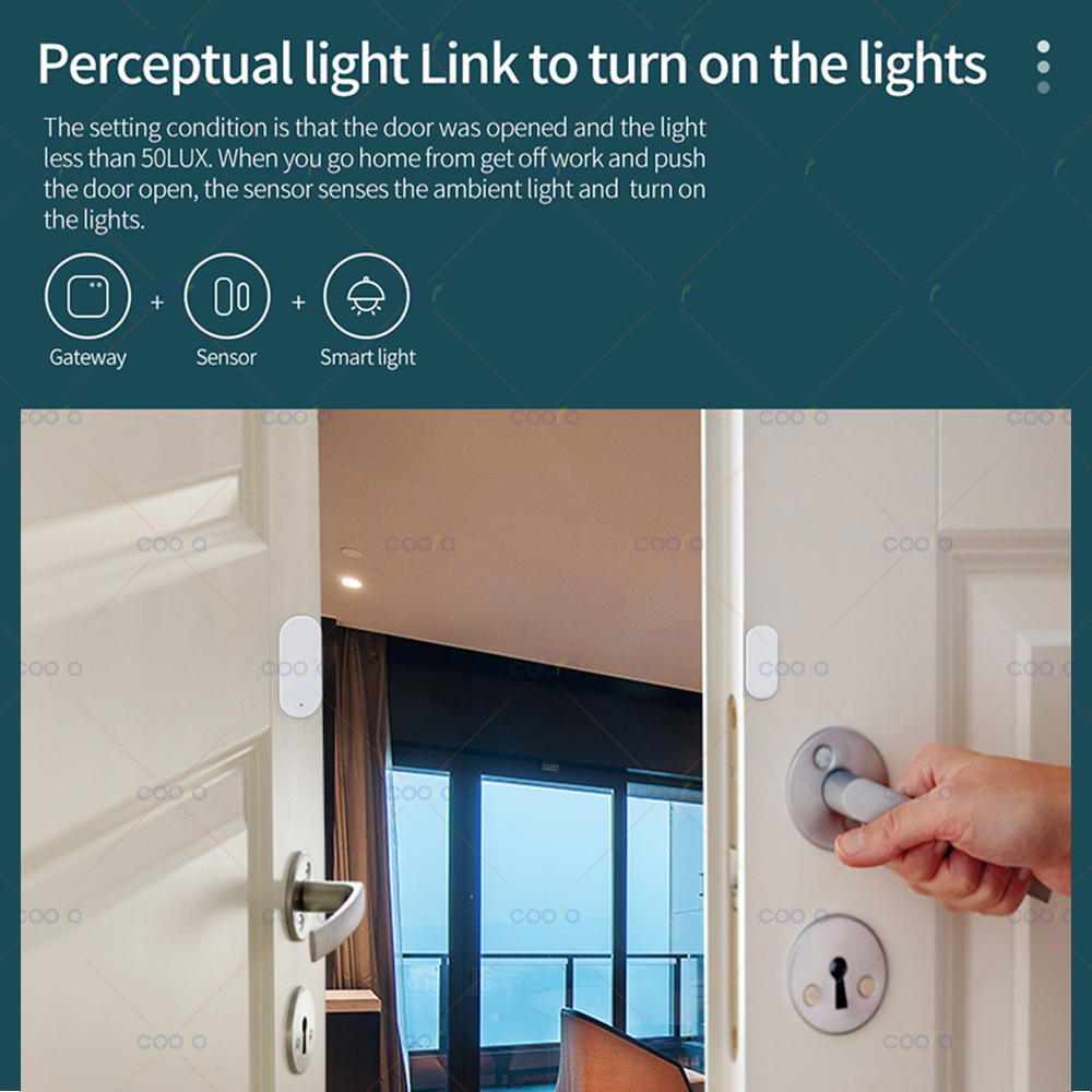 ZigBee Door Window Sensor Lux  - Window Alarm Sensor 评论和价格