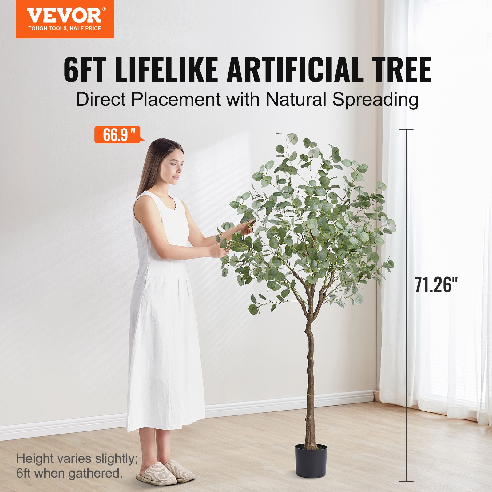 Artificial Eucalyptus Tree, 6  - Home Security Tips 评论和价格