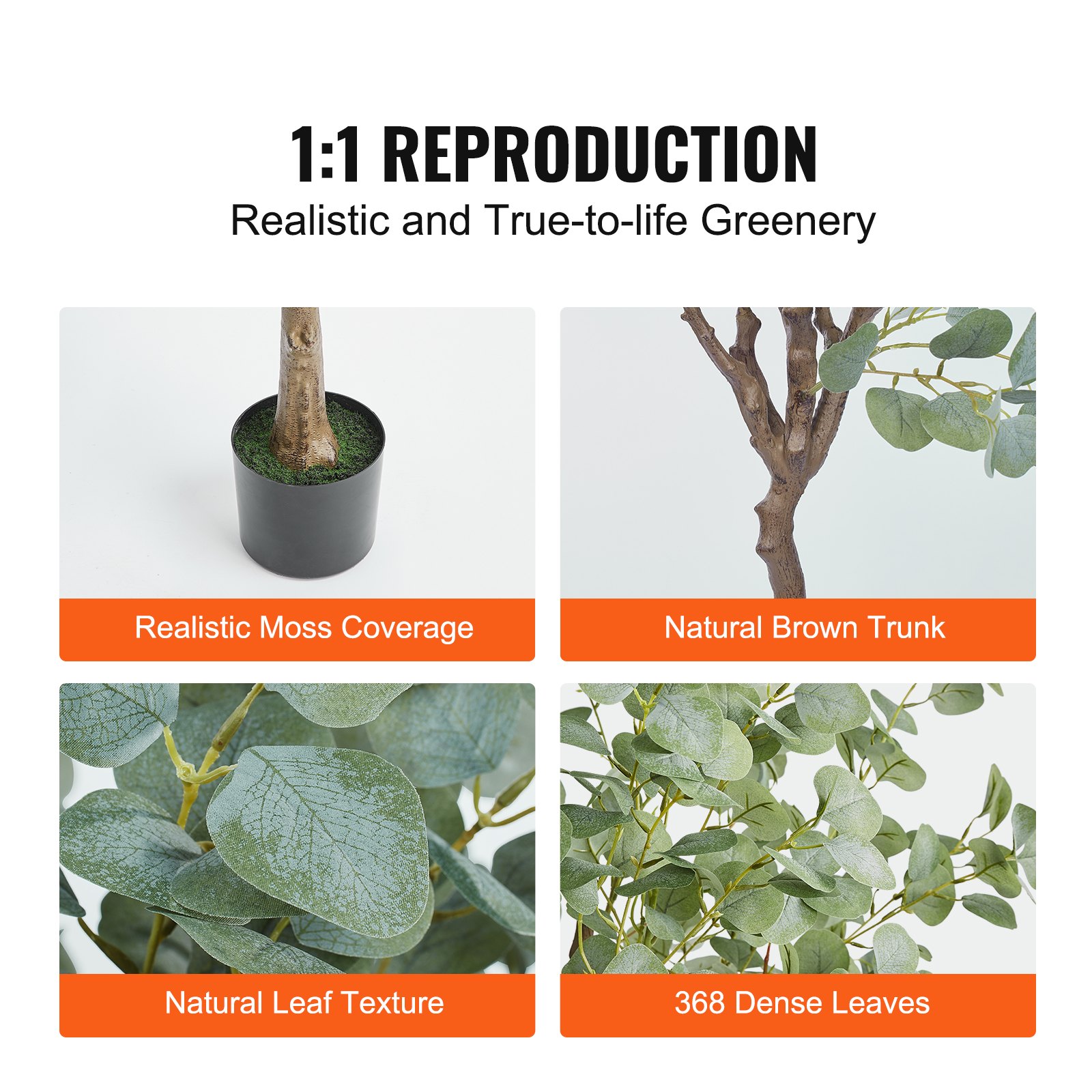 Artificial Eucalyptus Tree, 6  - Home Security Tips 评论和价格