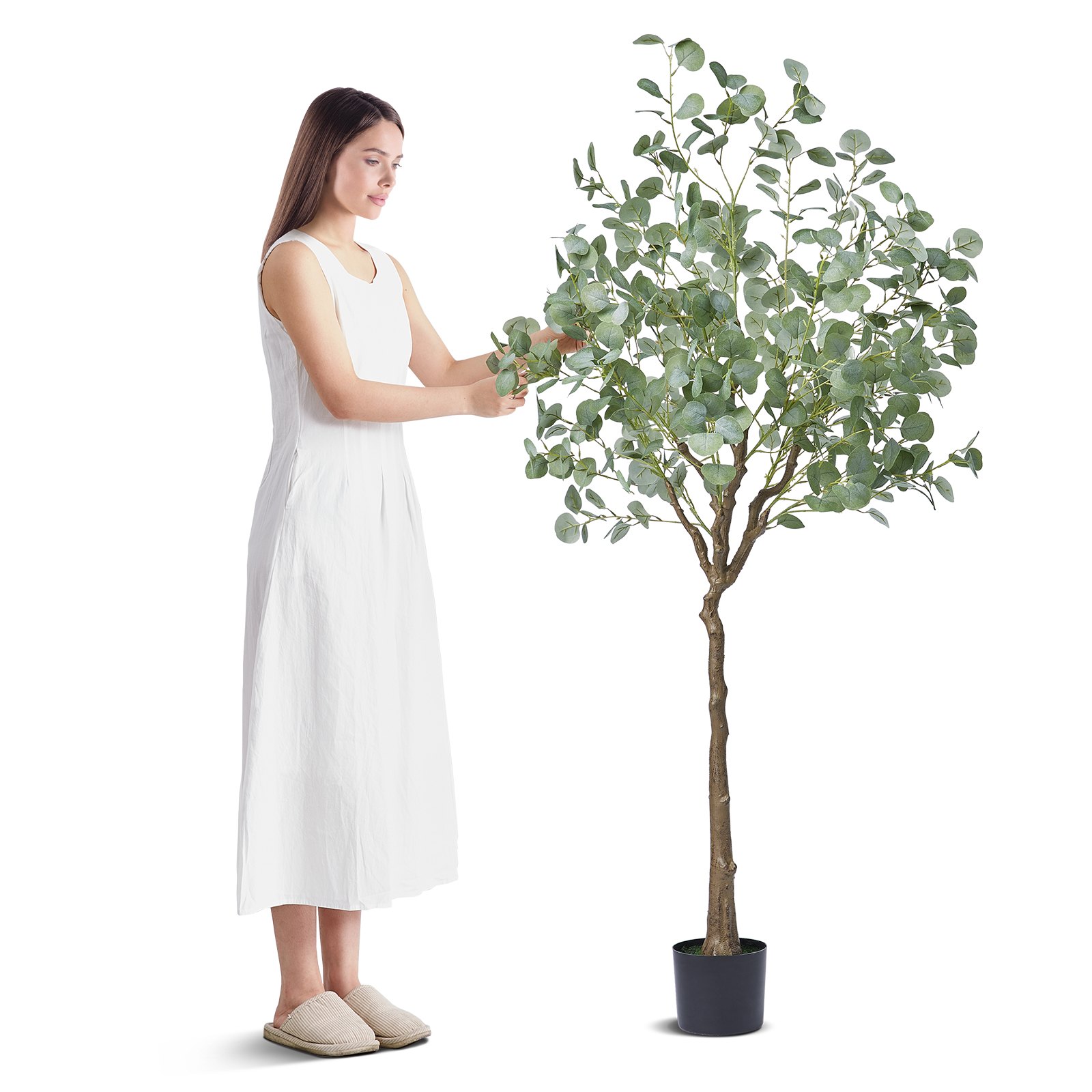 Artificial Eucalyptus Tree, 6  - Home Security Tips 评论和价格