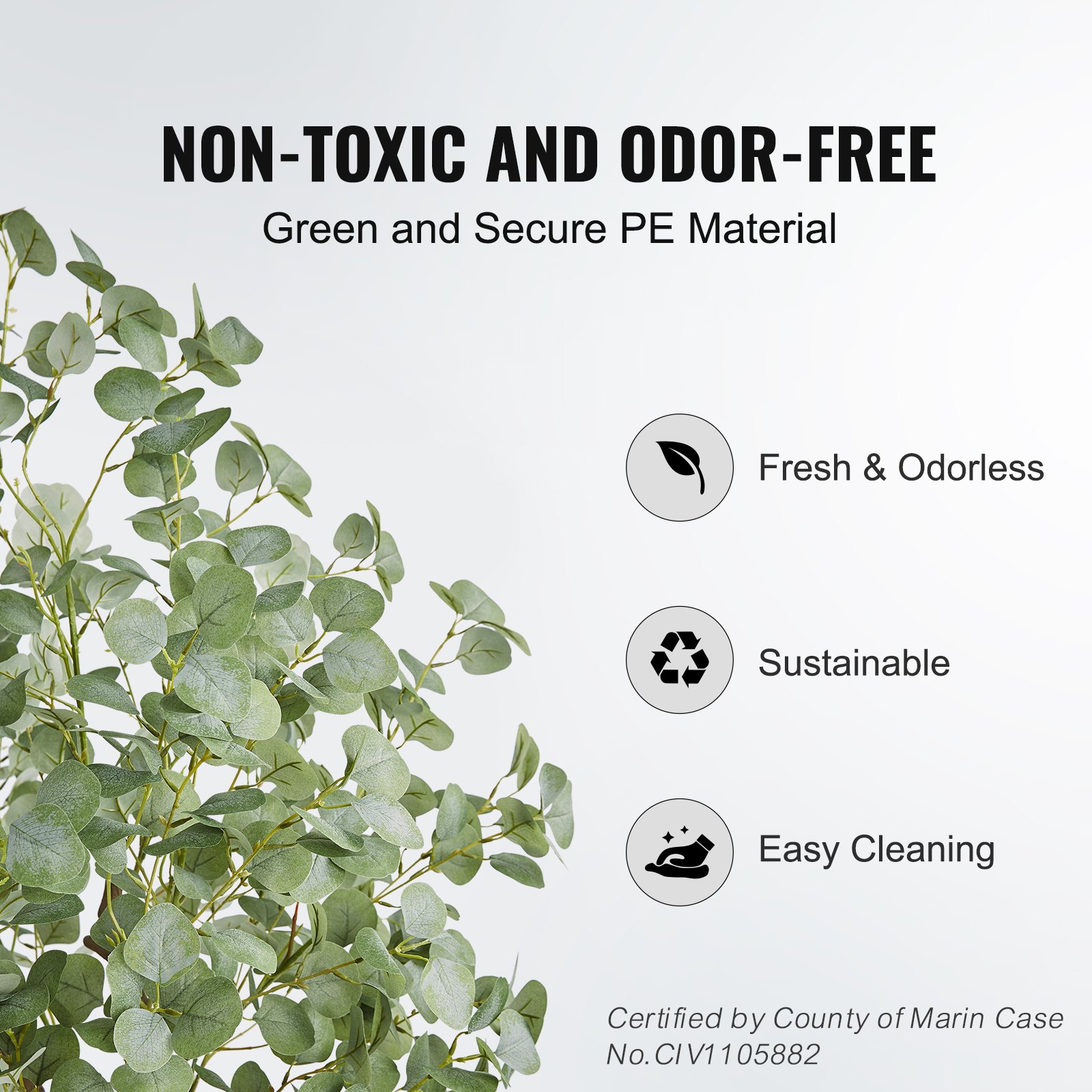 Artificial Eucalyptus Tree, 6  - Home Security Tips 评论和价格