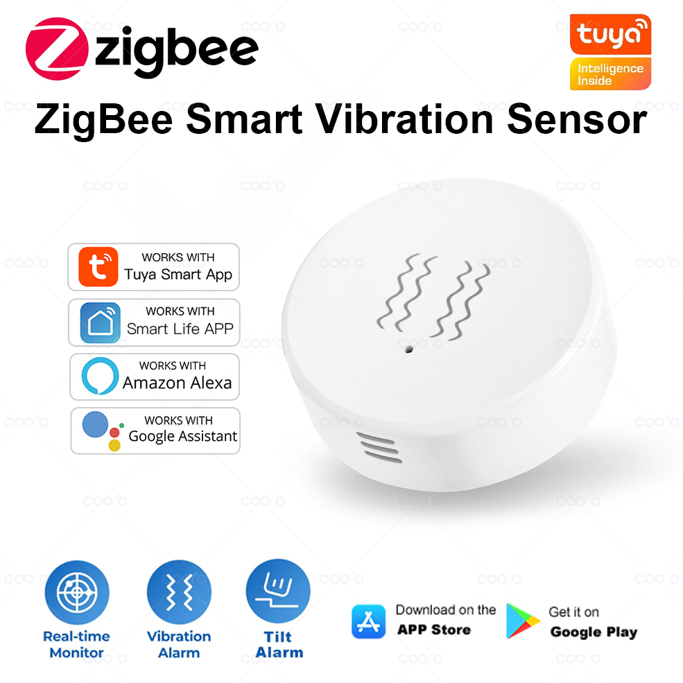 ZigBee Tuya Smart Vibration Se - Window Alarm Sensor 评论和价格
