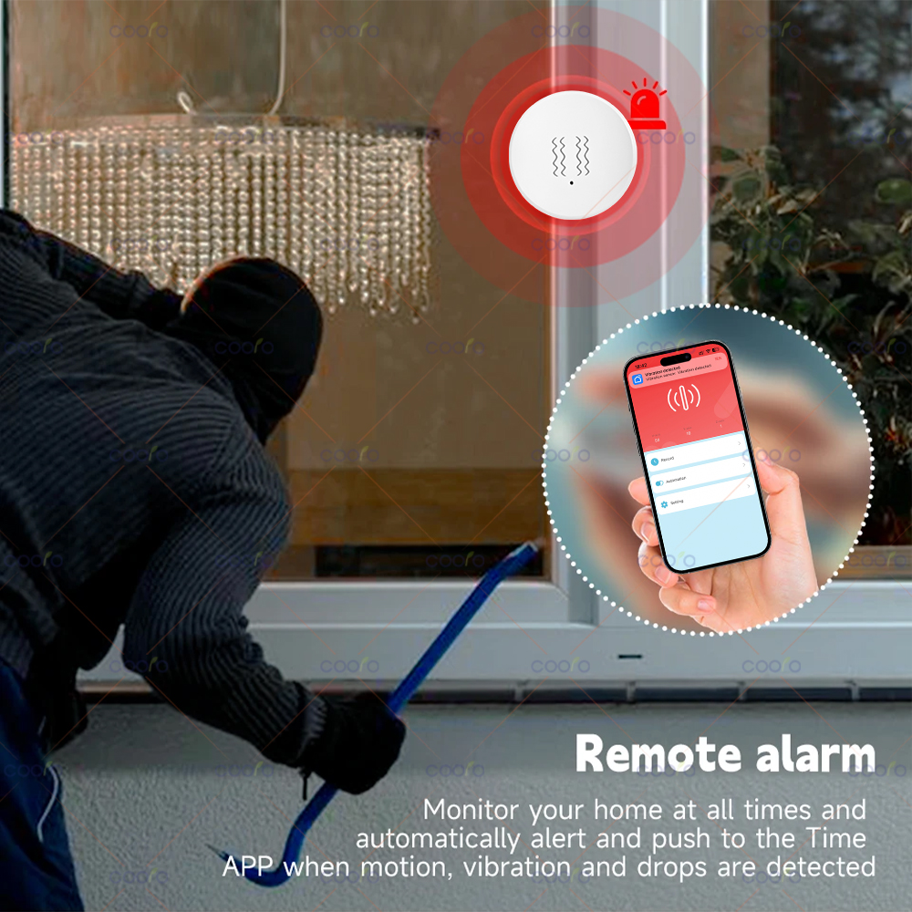 ZigBee Tuya Smart Vibration Se - Window Alarm Sensor 评论和价格