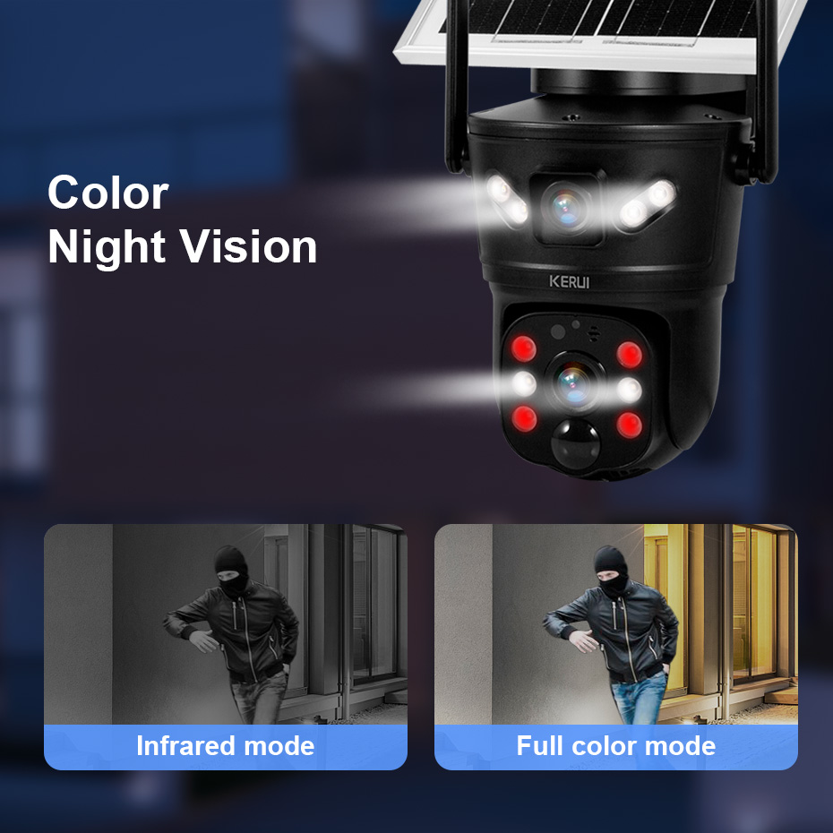 KERUI Outdoor 6MP Solar Camera - Home Security Upgrades 评论和价格