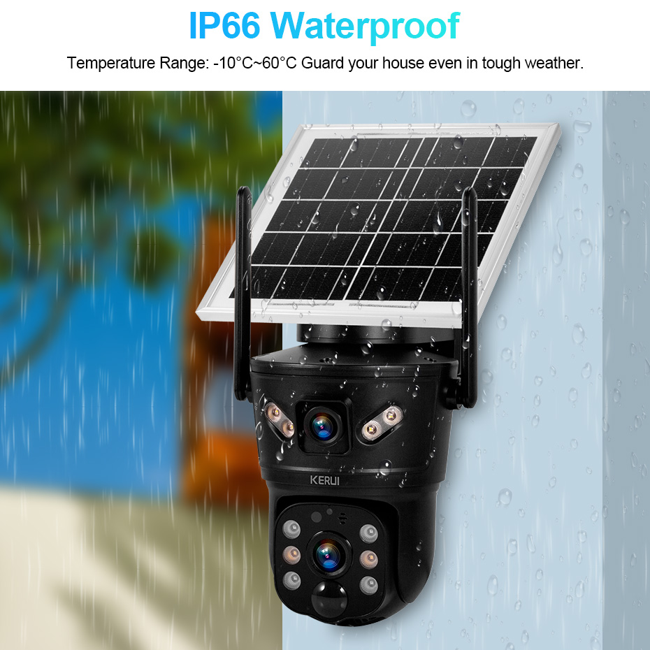 KERUI Outdoor 6MP Solar Camera - Home Security Upgrades 评论和价格