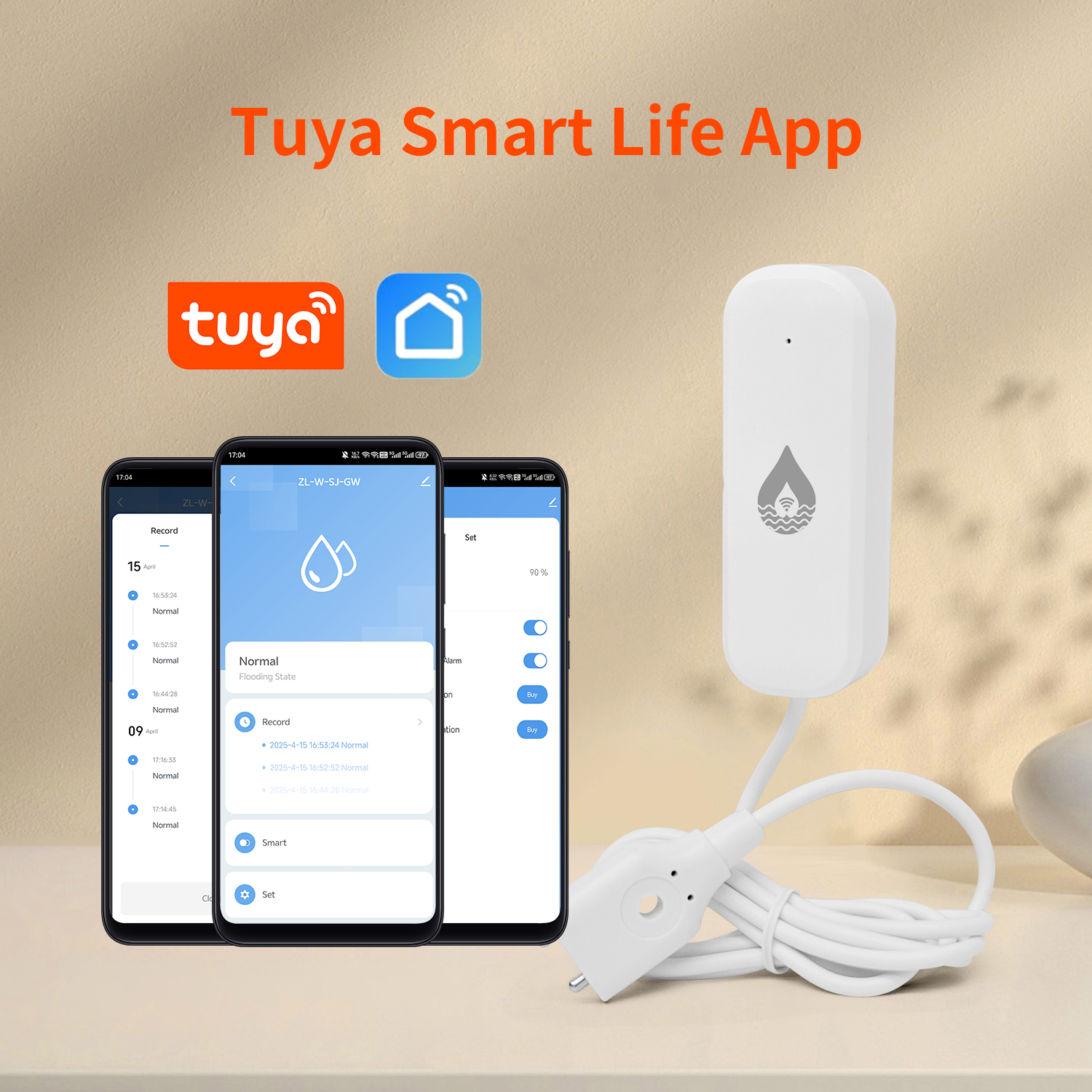 YFK Tuya WiFi Water Leakage Se - Home Security With Ai 评论和价格
