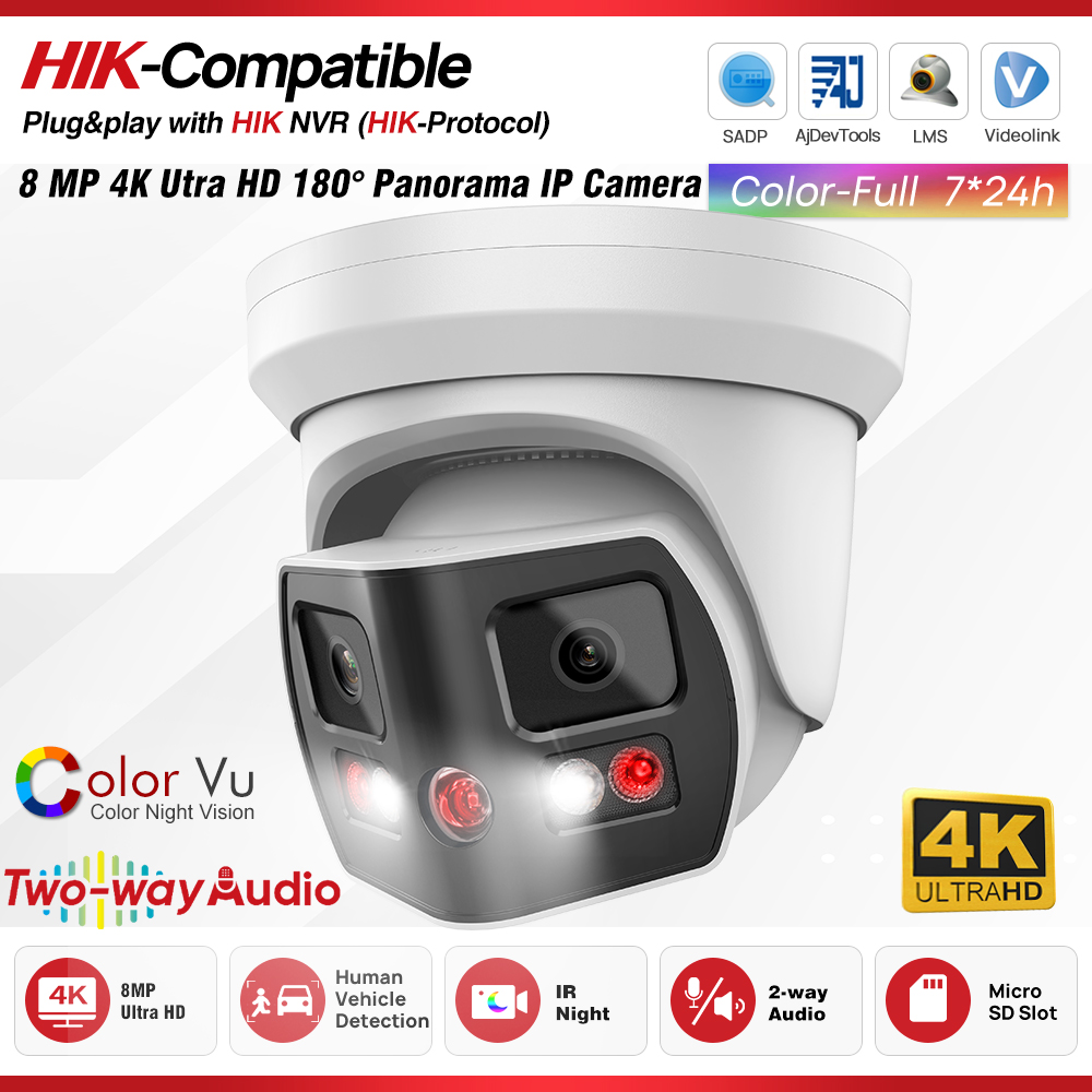 Hikvision Compatible 8MP 2 Len - Home Security Hikvision 评论和价格