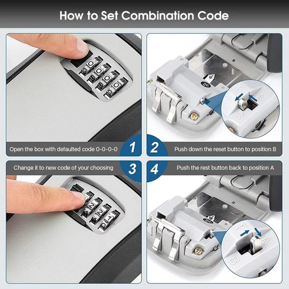 Wall-Mounted Key Storage Box P - Home Security Key Box 评论和价格