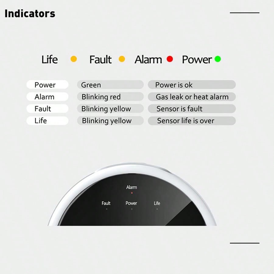 2.4G WiFi Gas Alarm Sensor Com - Home Security With Ai 评论和价格