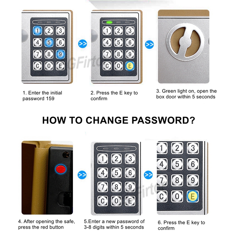 Wall-Mounted Password Safety B - Home Security Key Box 评论和价格