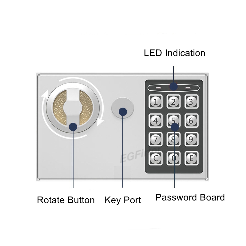 Wall-Mounted Password Safety B - Home Security Key Box 评论和价格