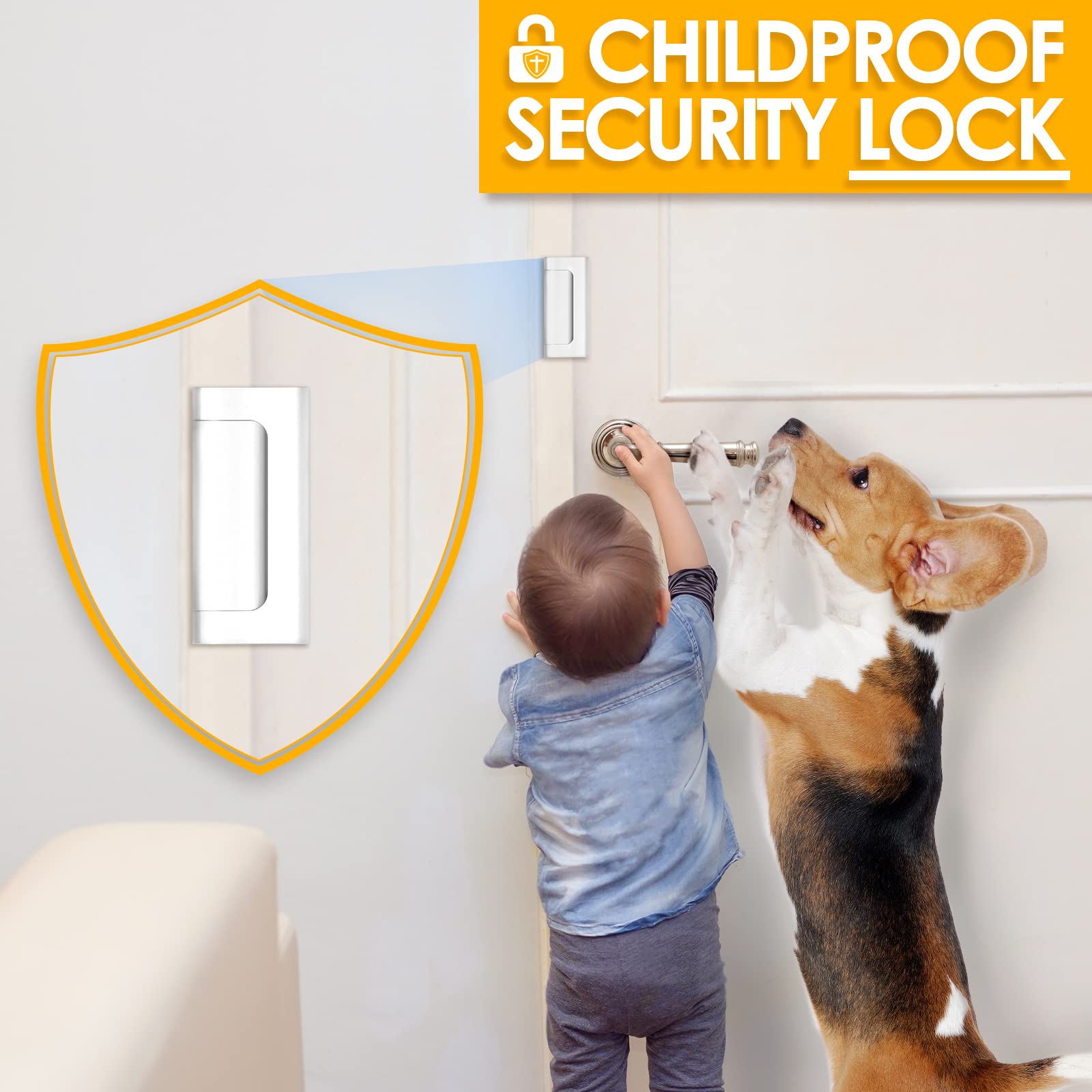 New Home Security Door Lock Al - Home Security Door Reinforcement Lock 评论和价格
