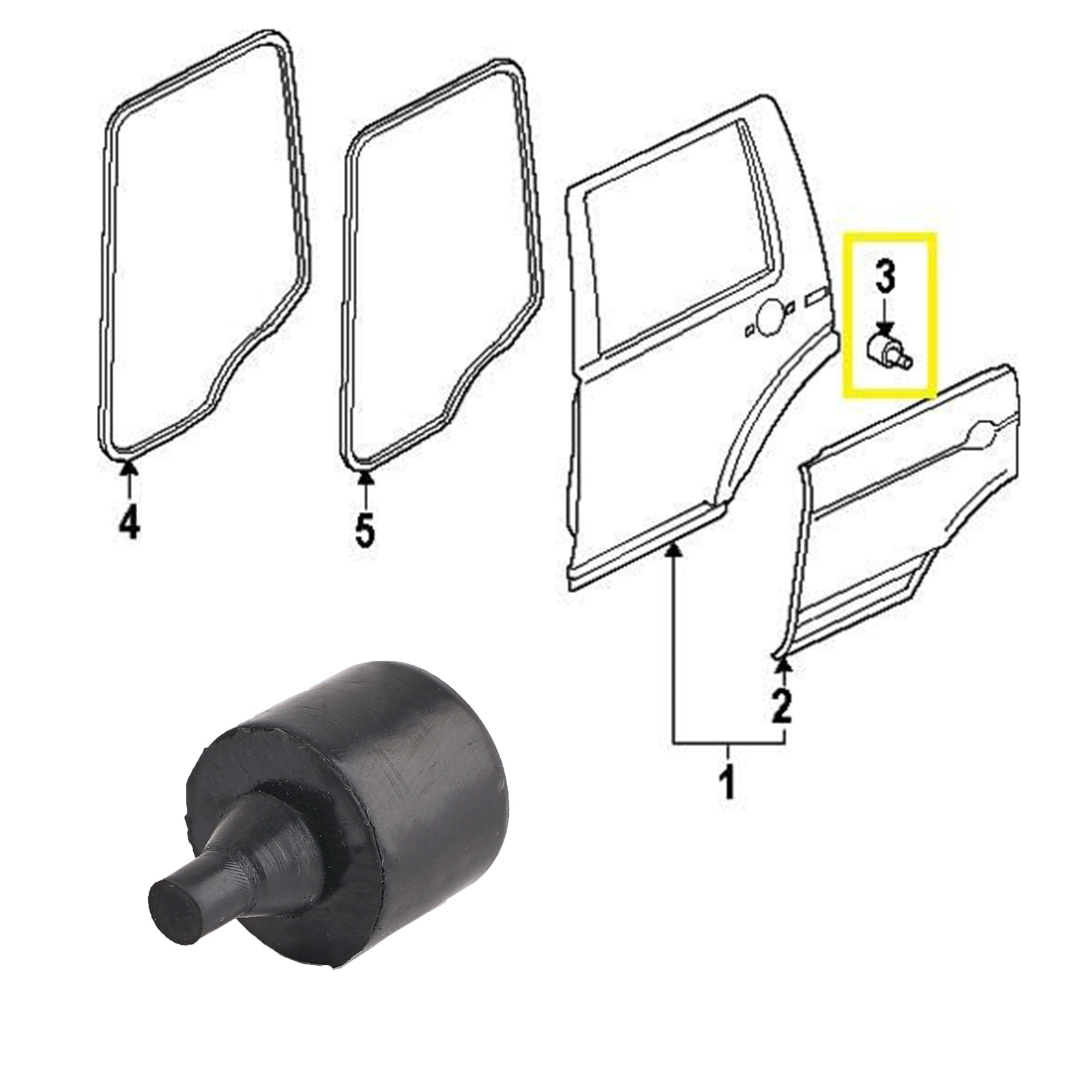 4PC For Land Rover Freelander  - Home Security Door Reinforcement Lock 评论和价格