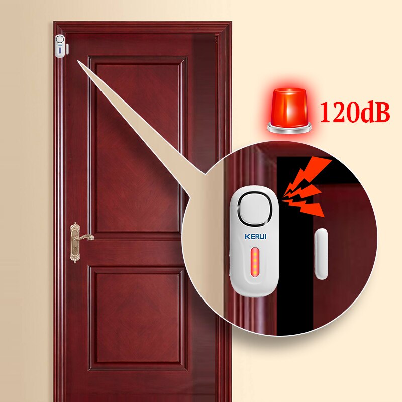 KERUI 120DB Wireless Door/Wind - Home Security Lights 评论和价格