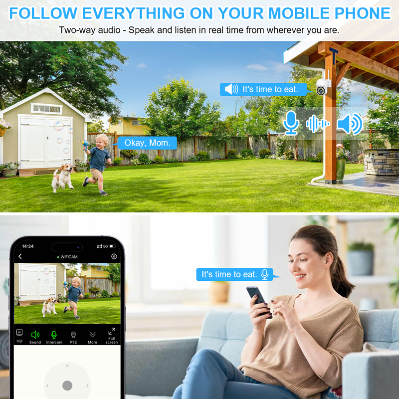 Smar 3MP Wireless CCTV Securit - Home Security With Ai 评论和价格