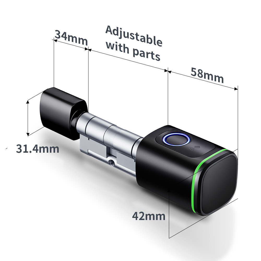 Smart Cylinder Lock Tuya 60-90 - Home Security Brand 评论和价格