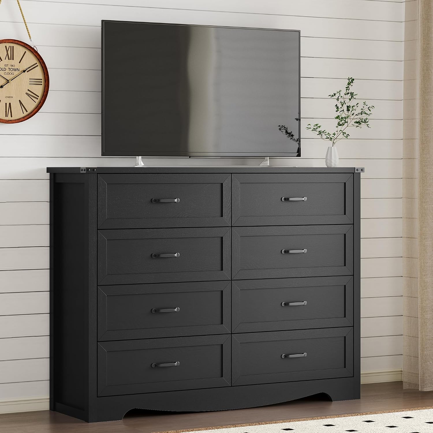 Modern Wooden 8-Drawer Bedroom - Home Security Tips 评论和价格