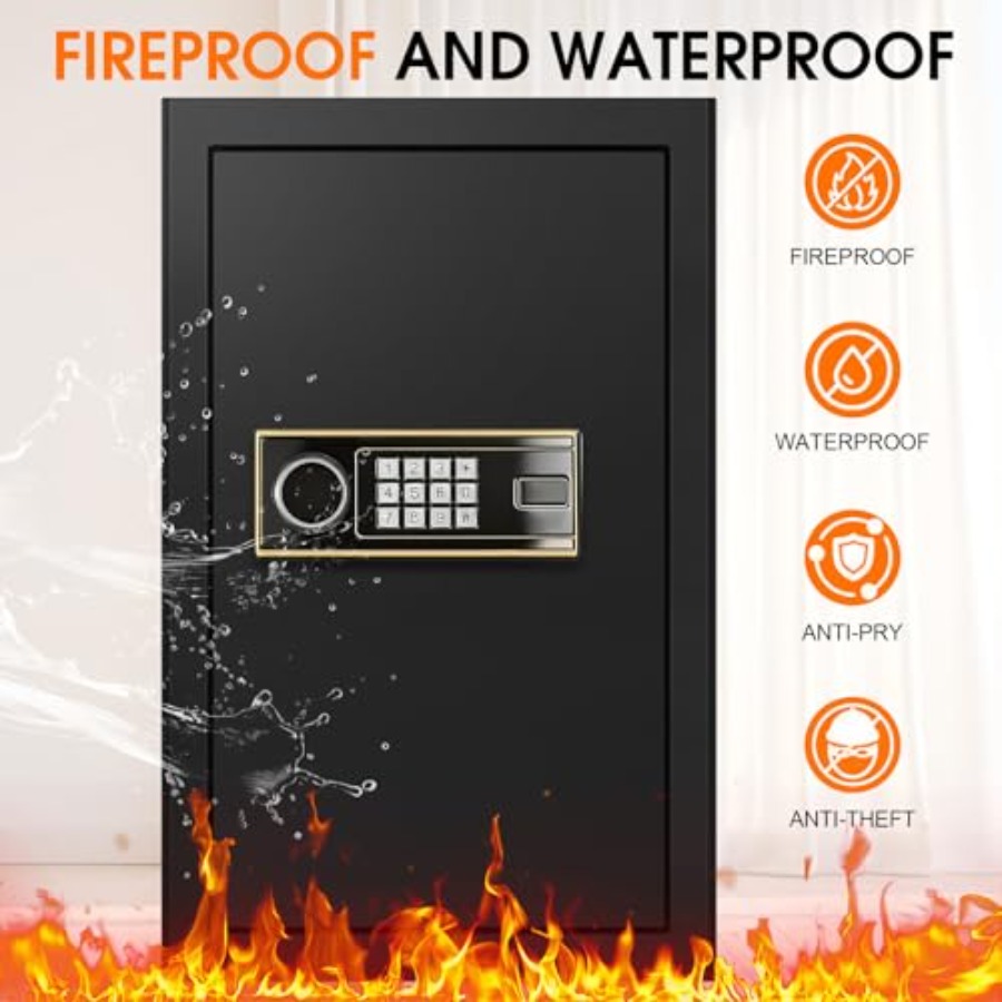 3.4 Cuft Large Fireproof Safe  - Home Security Key Box 评论和价格