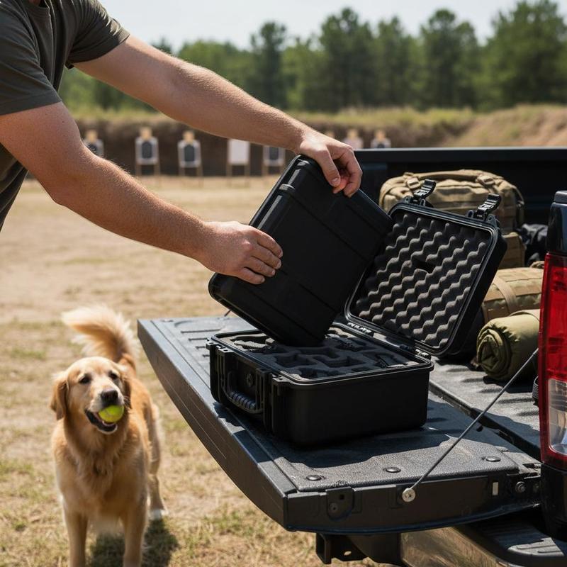 Gun Storage Box 15 x 12 x 10 I - Home Security Key Box 评论和价格
