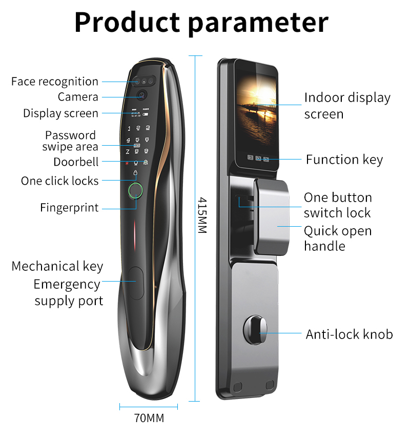 TYSH Tuya Security Fingerprint - Home Security Indoor Cameras 评论和价格