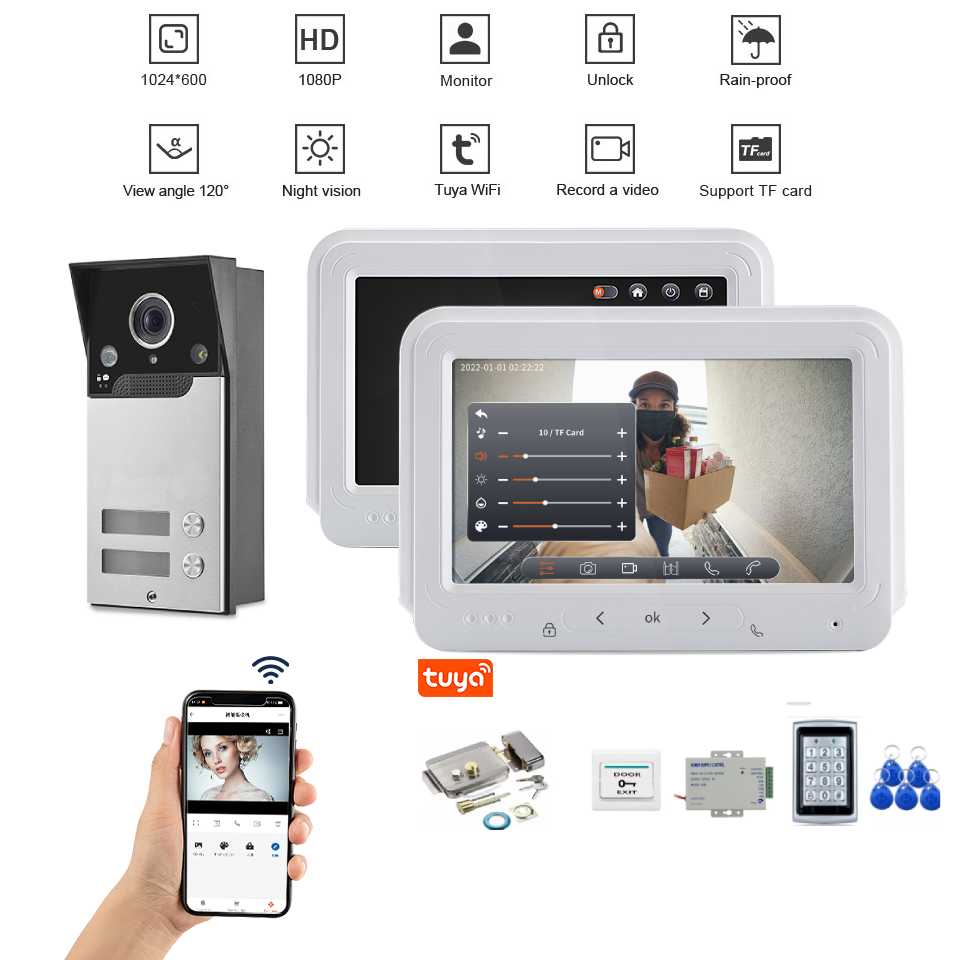 Smart Video Intercom System 2/ - Home Security Units 评论和价格