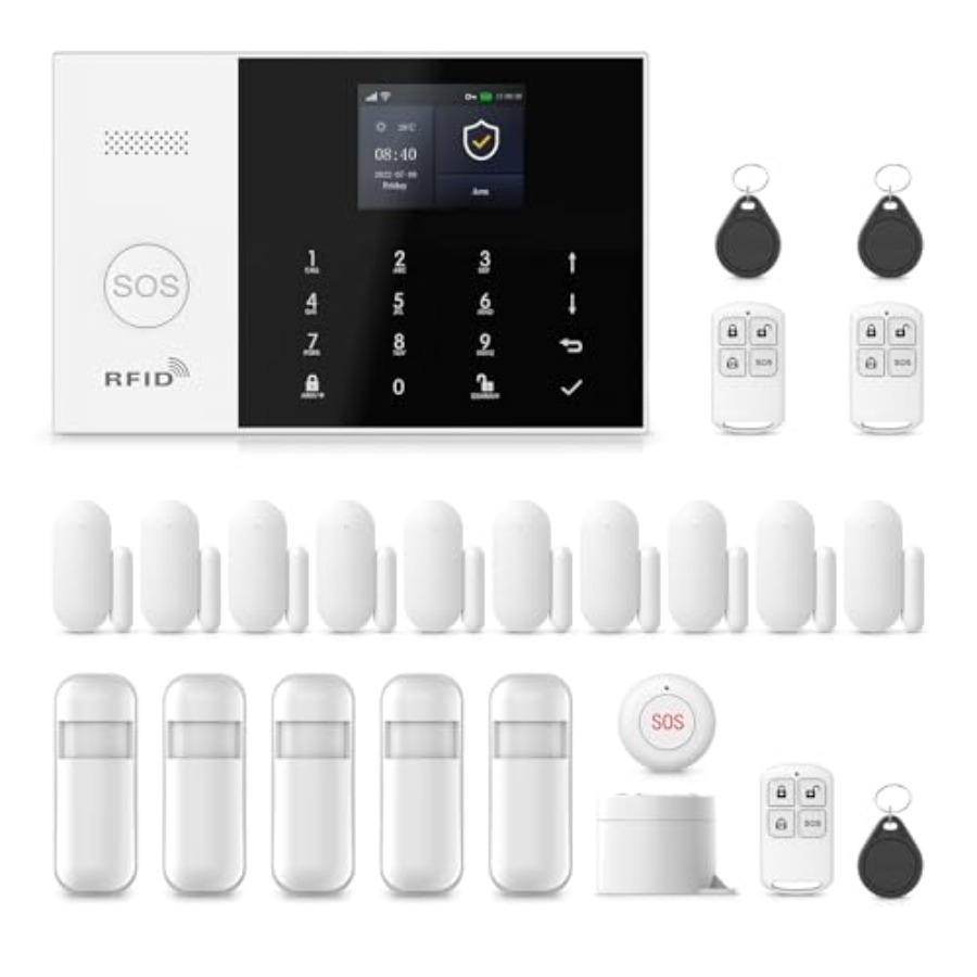 Home security alarm system: 24 - Home Security No Monthly Fee 评论和价格